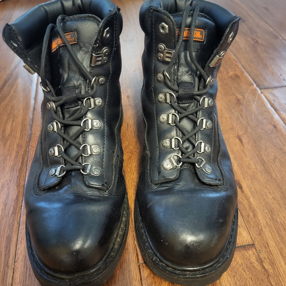 Harley-Davidson Black Leather Men's Boots